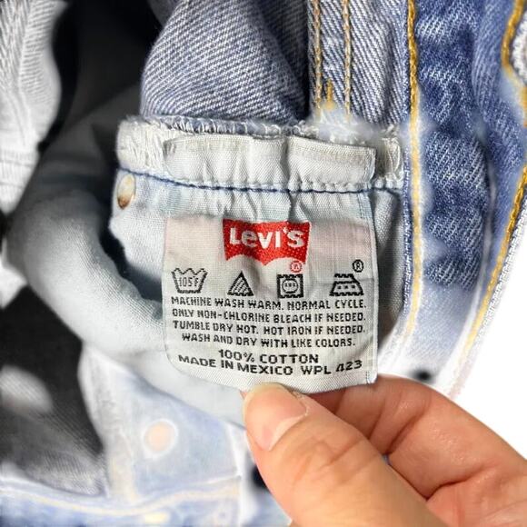 Levi’s 501 Vintage Men’s Straight Leg Jeans Blank Red Tab Size 36x34 - Picture 15 of 15